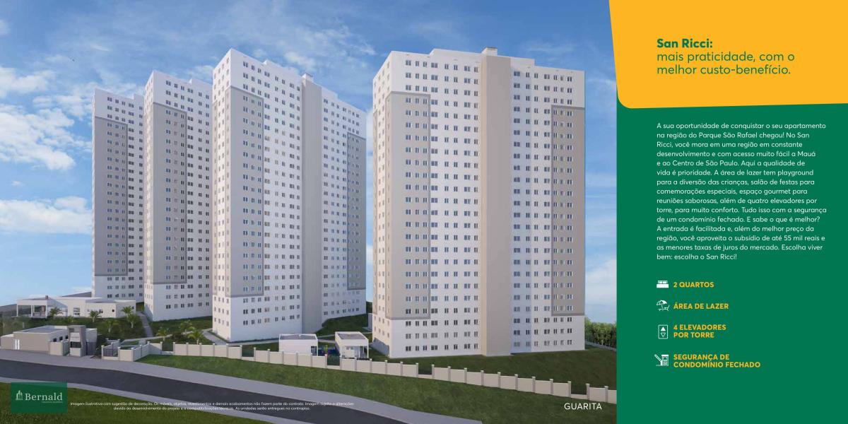 Apartamento à venda em São Paulo, Parque São Rafael, com 2 quartos, 36m²