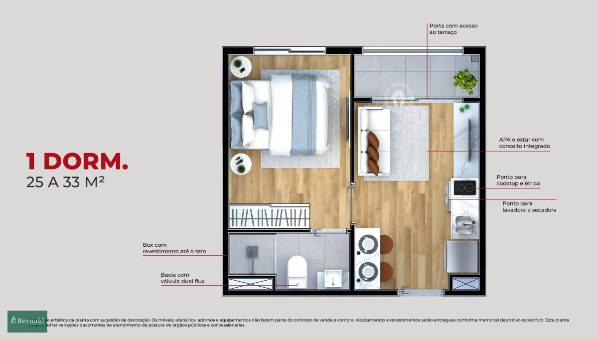 Apartamento à venda em São Paulo, Vila Esperança, com 2 quartos, 35m²